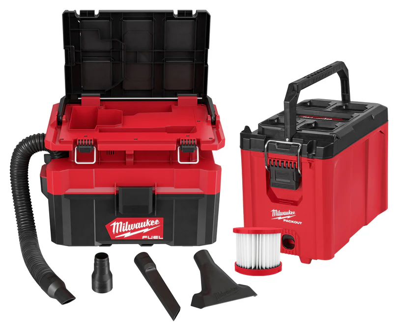 Milwaukee M18 FUEL PACKOUT 2.5 Gallon Wet/Dry HEPA Vacuum + PACKOUT Compact Tool Box