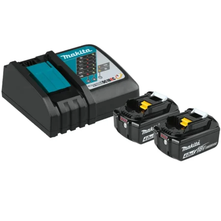 Makita BL1840BDC2X 18V LXT 4.0Ah Battery and Rapid Optimum Charger Starter Pack