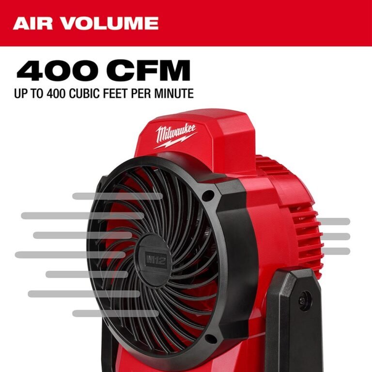 Milwaukee 0820-20 M12 Cordless 400-CFM Mounting Fan, Tool Only