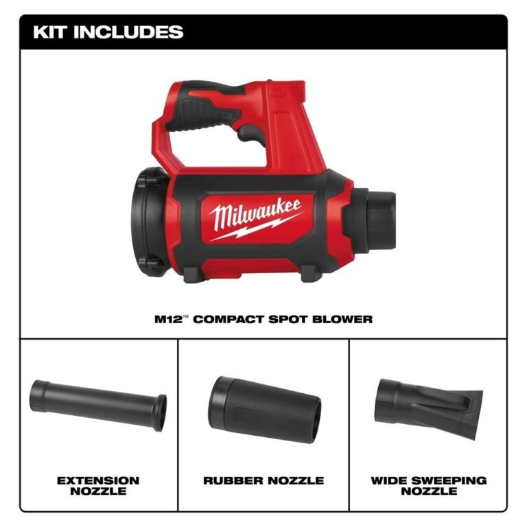 Milwaukee 0852-20 M12 Compact 175 CFM / 110 MPH Spot Blower, Tool Only