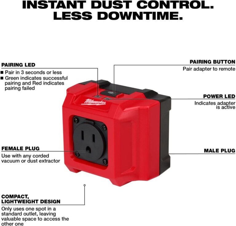 Milwaukee 0950-20 Universal Wireless Dust Control Adapter & Remote Control Kit