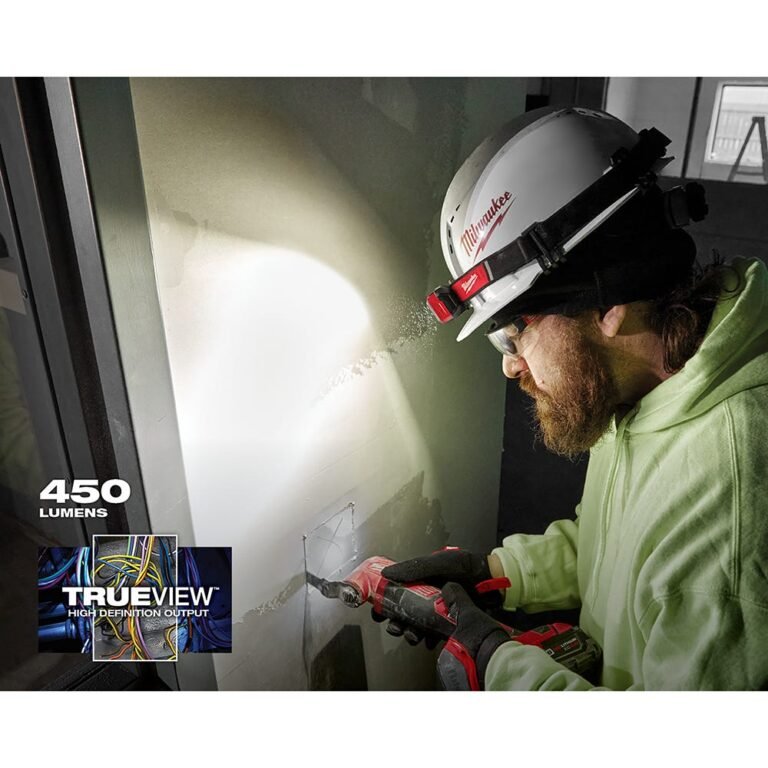 Milwaukee 2012R Rechargeable 450-Lumens Magnetic Headlamp with Task Light