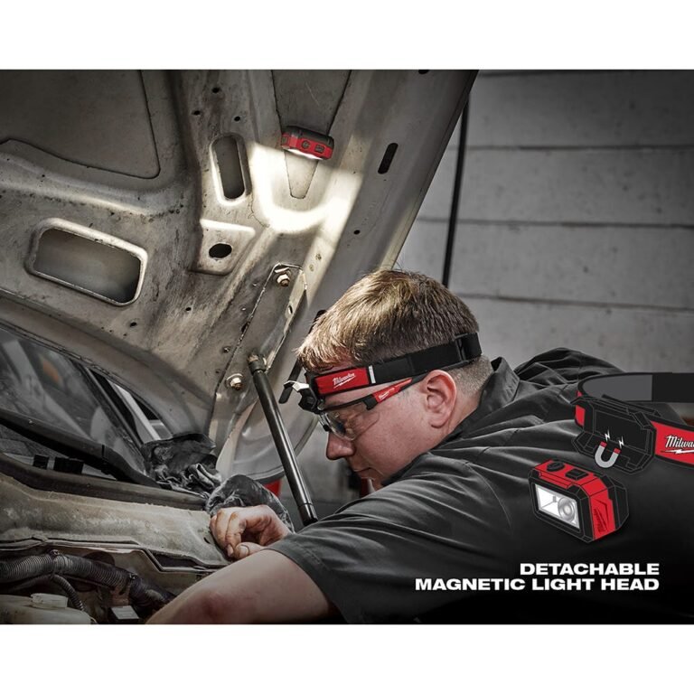Milwaukee 2012R Rechargeable 450-Lumens Magnetic Headlamp with Task Light
