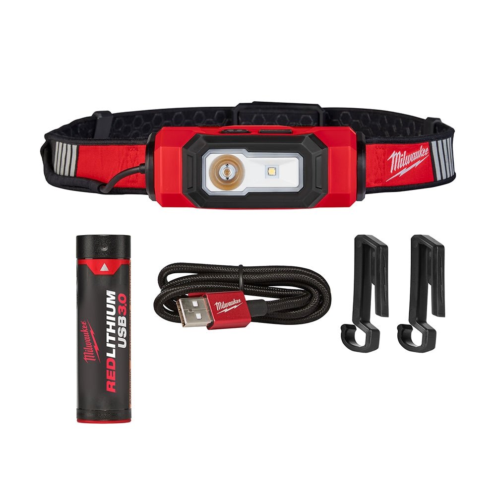 Milwaukee 2116-21 USB Rechargeable BEACON 600-Lumen Hard Hat Light