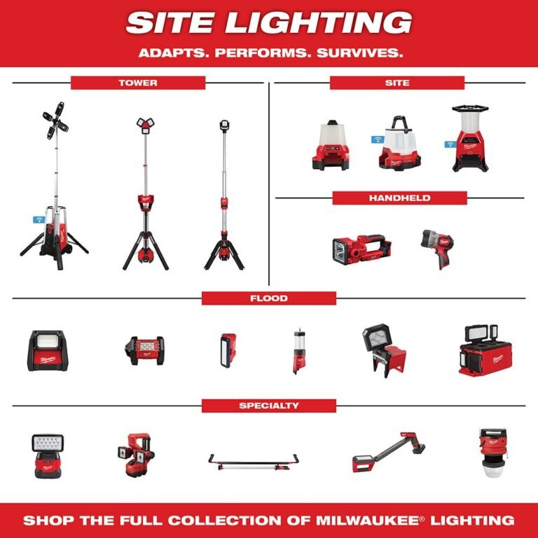 Milwaukee 2132-20 M12 / Corded ROCKET Dual Power Tower 1,400-Lumen Light