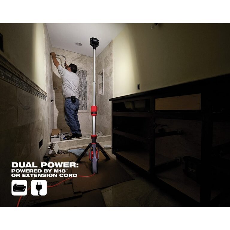 Milwaukee 2132-20 M12 / Corded ROCKET Dual Power Tower 1,400-Lumen Light