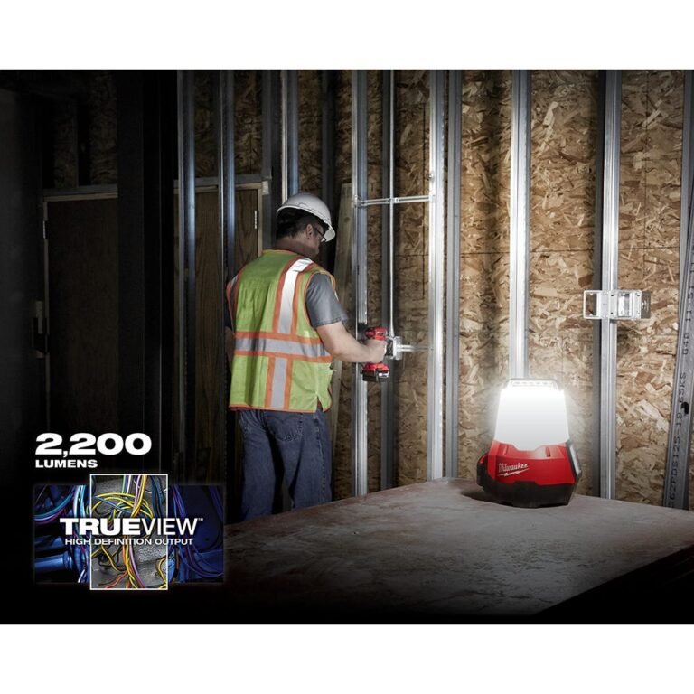 Milwaukee 2144-20 M18 RADIUS Compact 2,200-Lumen Site Light w/ Flood Mode, Tool Only