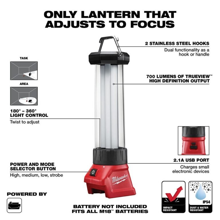 Milwaukee 2363-20 M18 LED Lantern & Flood Flashlight