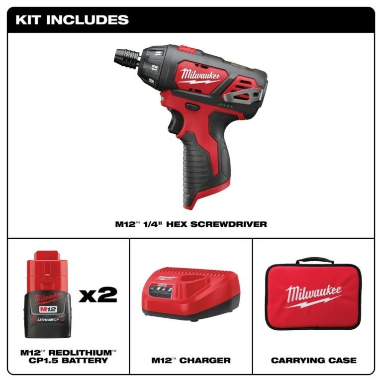 Milwaukee 2401-22 M12 Cordless Screwdriver Kit