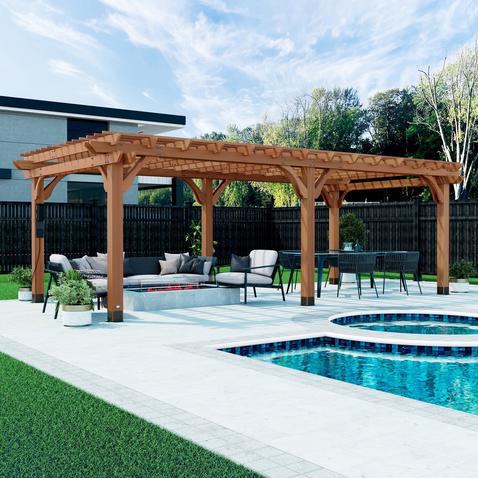24×12 Beaumont Pergola