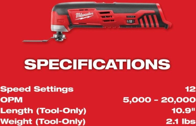 Milwaukee 2426-20 M12 Cordless Multi-Tool
