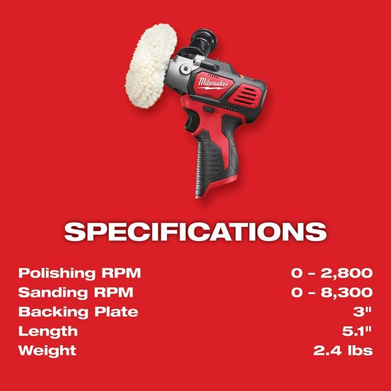 Milwaukee 2438-20 M12 Variable Speed Polisher/Sander