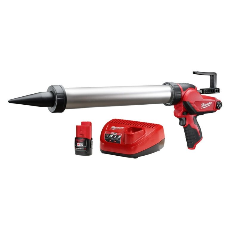 Milwaukee 2442-21 M12 20oz. Aluminum Barrel Sausage Style Caulk and Adhesive Gun Kit