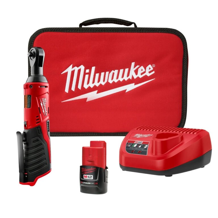 Milwaukee 2457-21 M12 Cordless 3/8″ Ratchet Kit