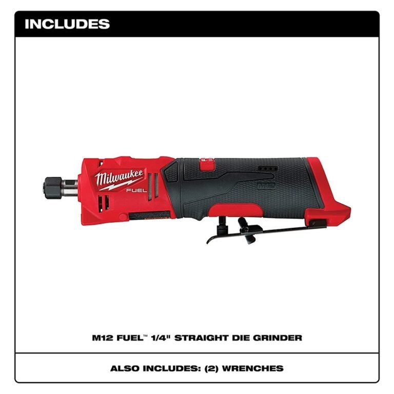 Milwaukee 2486-20 M12 FUEL Brushless Straight Die Grinder, Tool Only