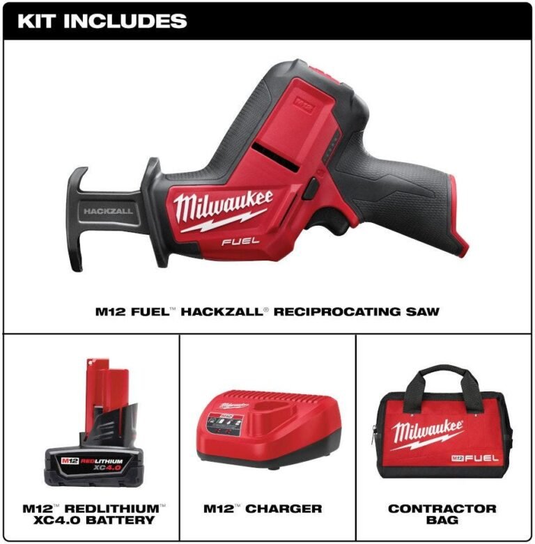 Milwaukee 2520-21XC M12 FUEL Brushless Hacksaw Reciprocating Sawzall 4.0Ah Kit