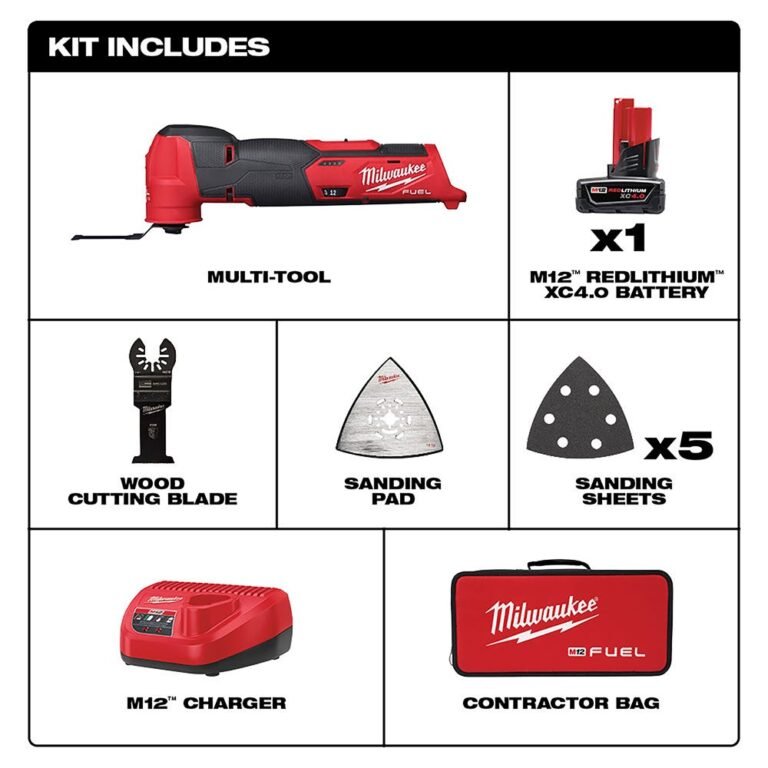 Milwaukee 2526-21XC M12 FUEL Brushless Oscillating Multi-Tool 4.0Ah Kit