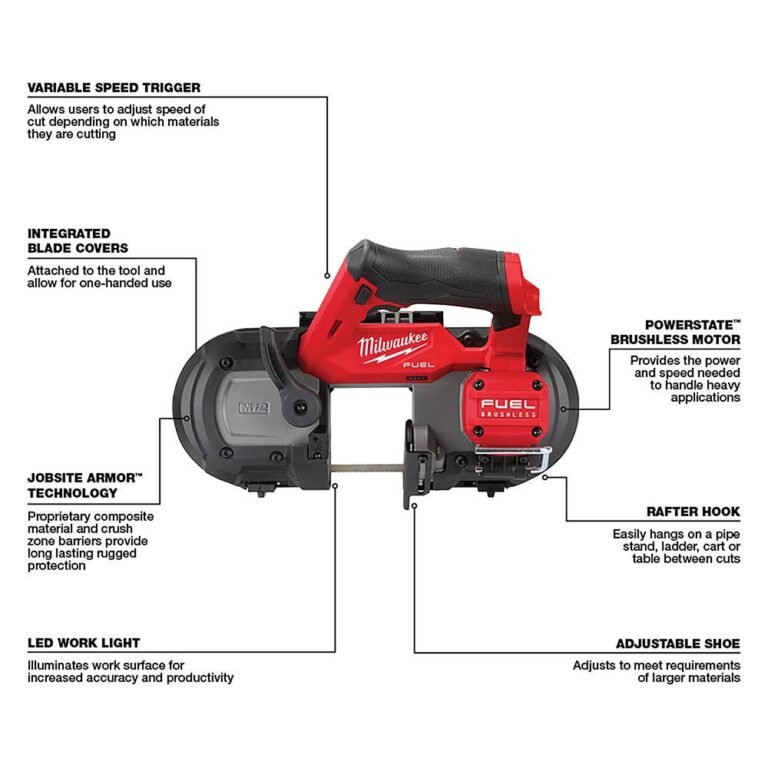Milwaukee 2529-20 M12 FUEL Compact Band Saw, Tool Only