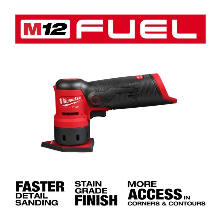 Milwaukee 2531-20 M12 FUEL Orbital Detail Sander, Tool Only