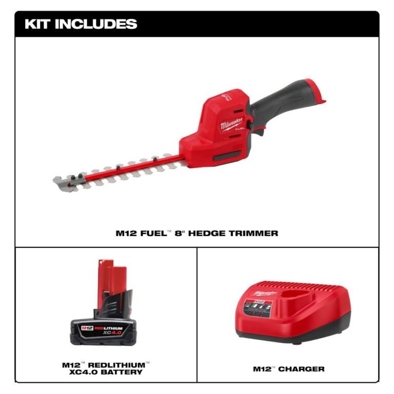 Milwaukee 2533-21 M12 FUEL 8-in Hedge Trimmer 4.0 Ah Kit