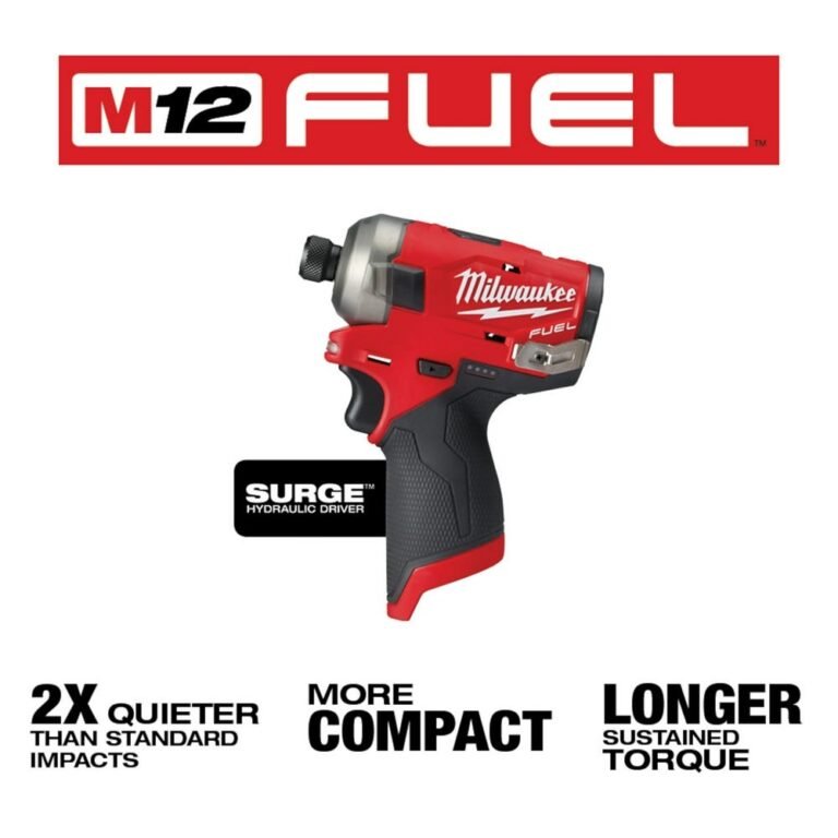 Milwaukee 2551-20 M12 FUEL SURGE 1/4″ Hex Hydraulic Impact Driver, Tool Only