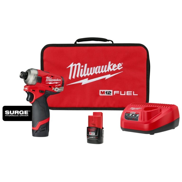 Milwaukee 2551-22 M12 FUEL SURGE 1/4-Inch Hex Hydraulic Impact Driver 2.0Ah Kit
