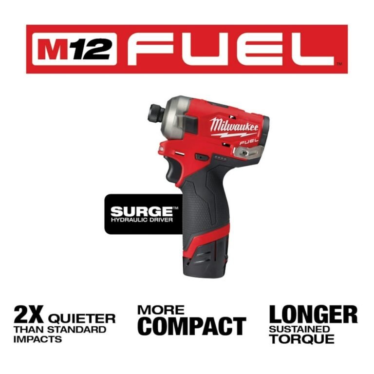 Milwaukee 2551-22 M12 FUEL SURGE 1/4-Inch Hex Hydraulic Impact Driver 2.0Ah Kit