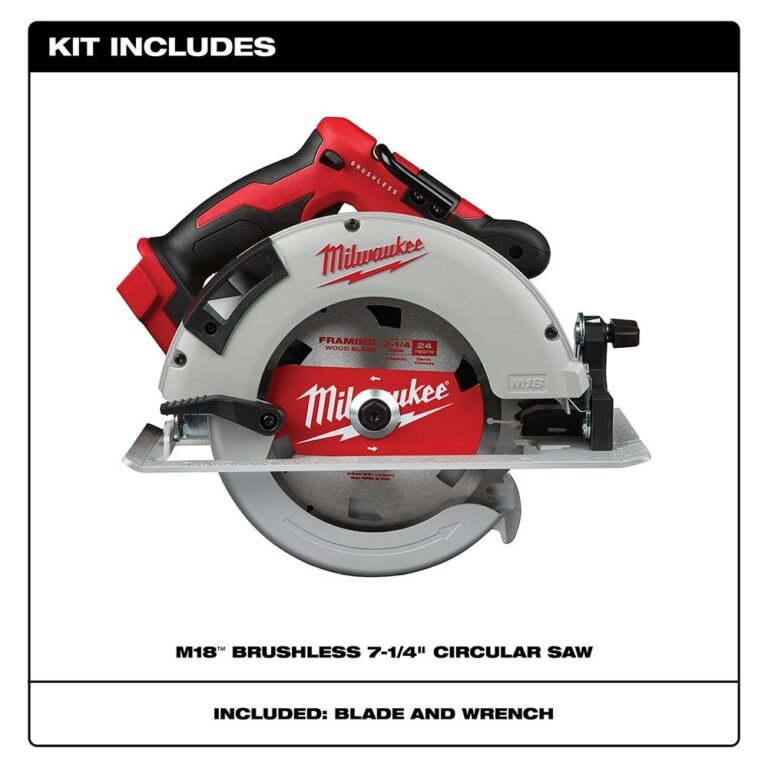 Milwaukee 2631-20 M18 Brushless 7-1/4″ Circular Saw, Tool Only