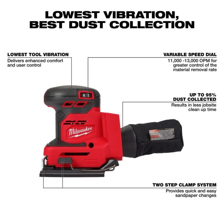 Milwaukee 2649-20 M18 1/4-Sheet Orbital Sander