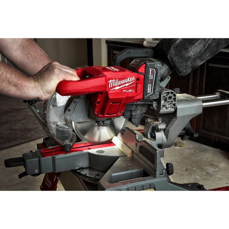 Milwaukee 2733-20 M18 Fuel 7-1/4 Dual Bevel Sliding Compound Miter Saw, Tool Only