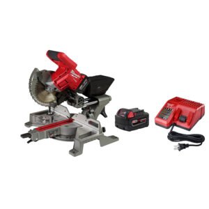 Milwaukee 2733-21 M18 FUEL 7-1/4 Dual Bevel Sliding Compound Miter Saw 5.0Ah Kit