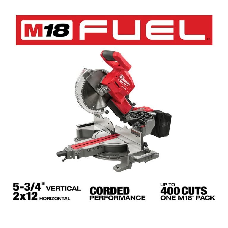 Milwaukee 2734-20 M18 10″ Dual Bevel Sliding Compound Miter Saw