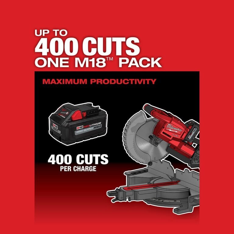 Milwaukee 2734-20 M18 10″ Dual Bevel Sliding Compound Miter Saw