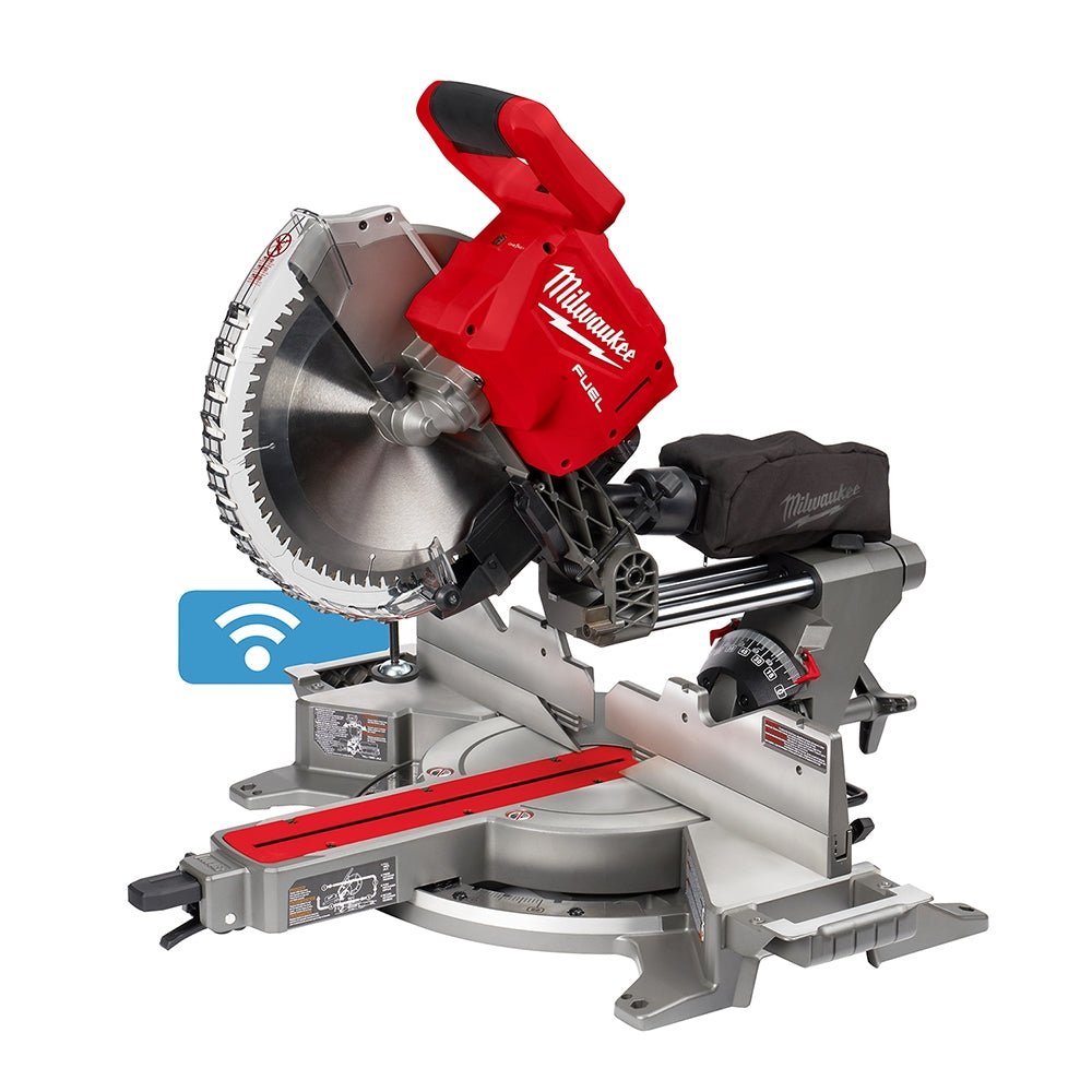 Milwaukee 2739-20 M18 FUEL 12″ Dual Bevel Sliding Compound ONE-KEY Miter Saw, Tool Only