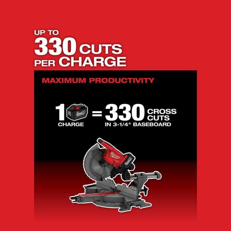 Milwaukee 2739-20 M18 FUEL 12″ Dual Bevel Sliding Compound ONE-KEY Miter Saw, Tool Only