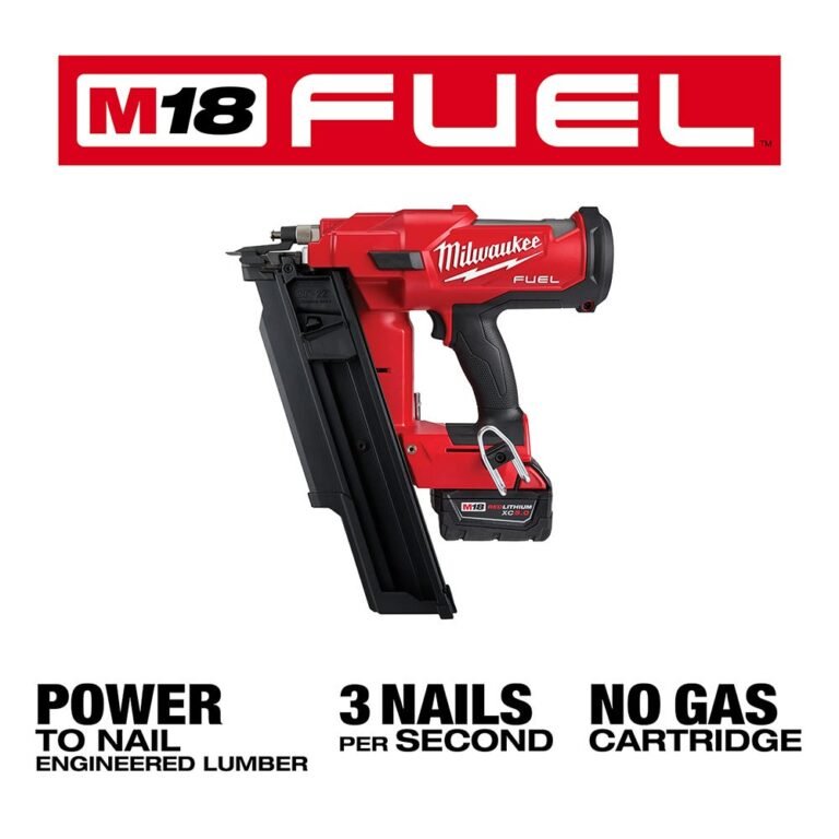 Milwaukee 2744-21 M18 FUEL Brushless 21-Degree Framing Nailer 5.0Ah Kit