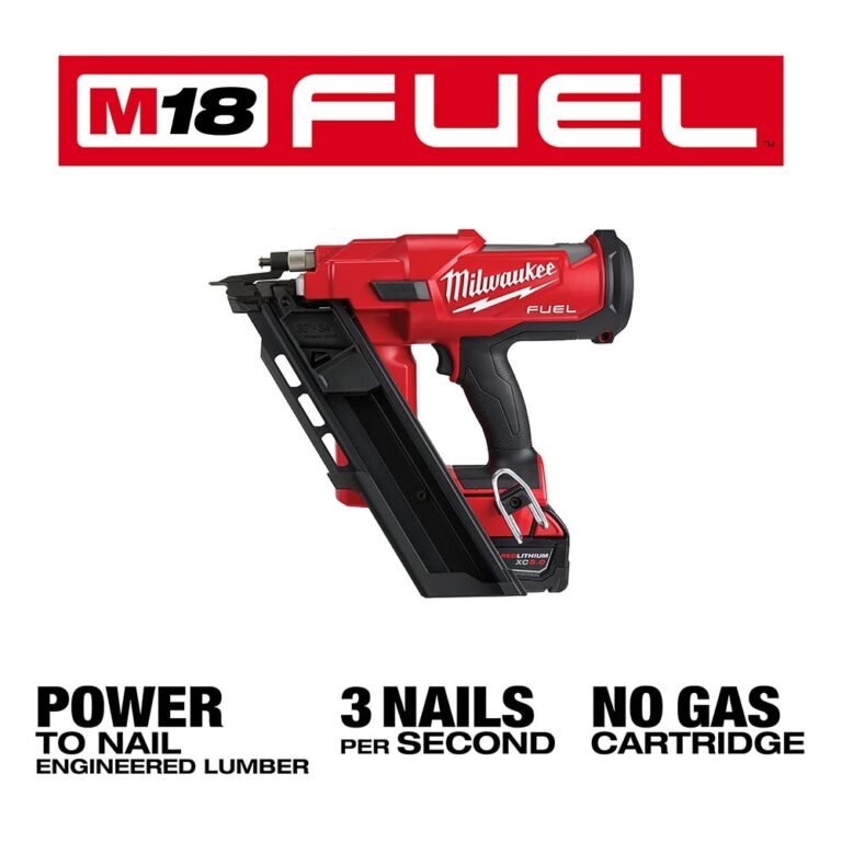Milwaukee 2745-21 M18 FUEL Brushless 30-Degree Framing Nailer 5.0Ah Kit