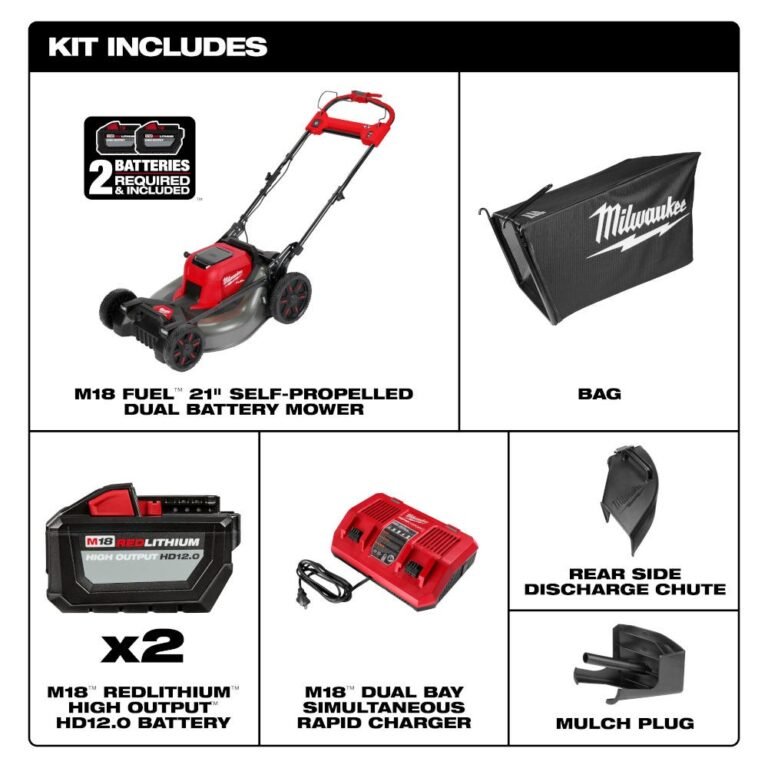 Milwaukee 2823-22HD M18 FUEL 21-in Self-Propelled Dual Battery Mower