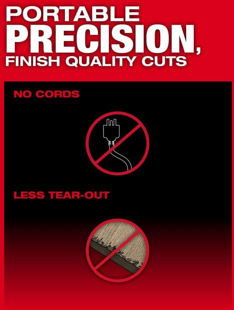 Milwaukee 2831-21 M18 FUEL 6-1/2″ Plunge Track Saw 6.0Ah Kit