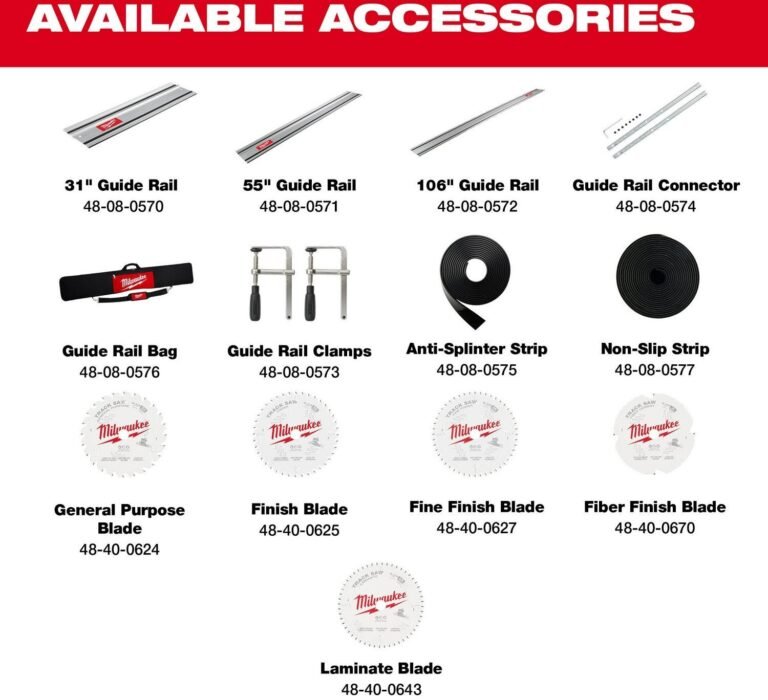 Milwaukee 2831-21 M18 FUEL 6-1/2″ Plunge Track Saw 6.0Ah Kit