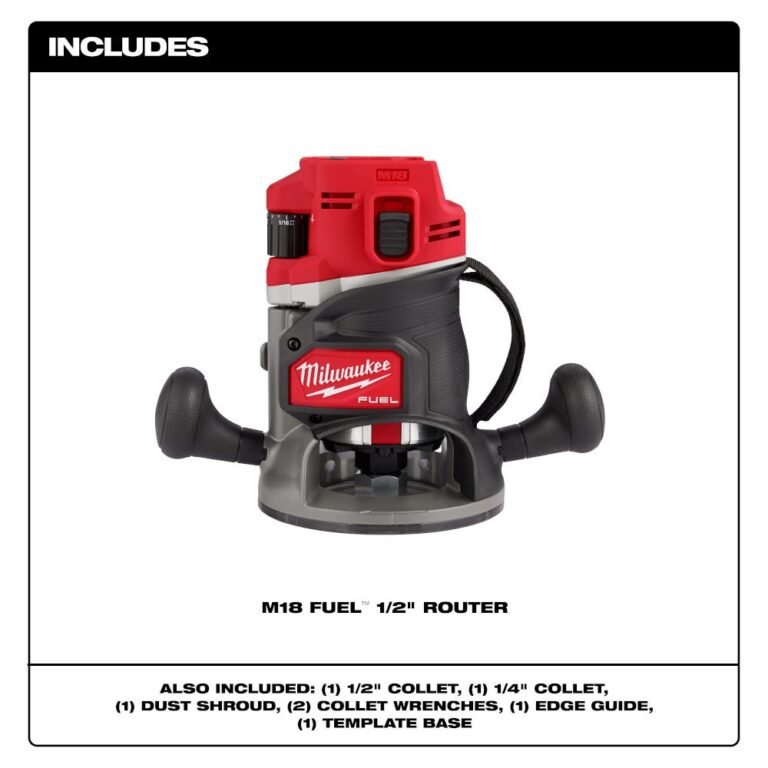 Milwaukee 2838-20 M18 FUEL 1/2-in. Cordless Router, Tool Only
