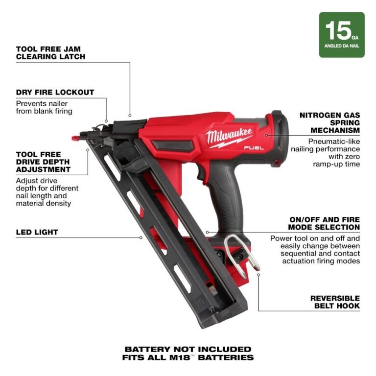 Milwaukee 2839-21CT M18 FUEL 15-Gauge Finish Nailer 2.0Ah Kit