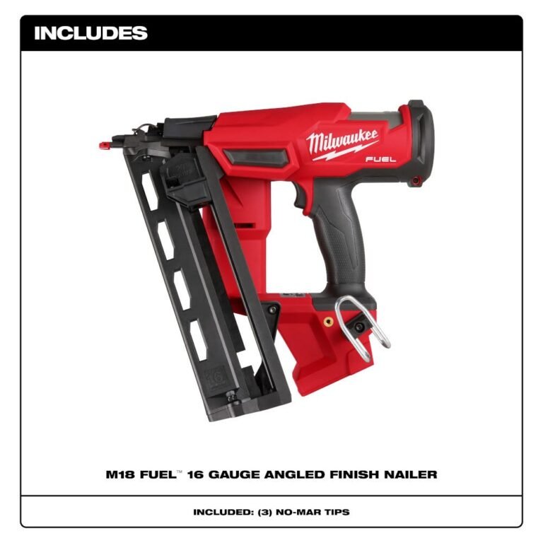 Milwaukee 2841-20 M18 FUEL 16-Gauge Angled Finish Nailer, Tool Only