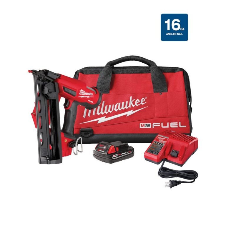 Milwaukee 2841-21CT M18 FUEL 16-Gauge Angled Finish Nailer 2.0Ah Kit
