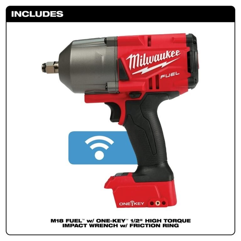 Milwaukee 2863-20 M18 Fuel W/ One-Key High Torque Impact Wrench 1/2″ Friction Ring Bare Tool