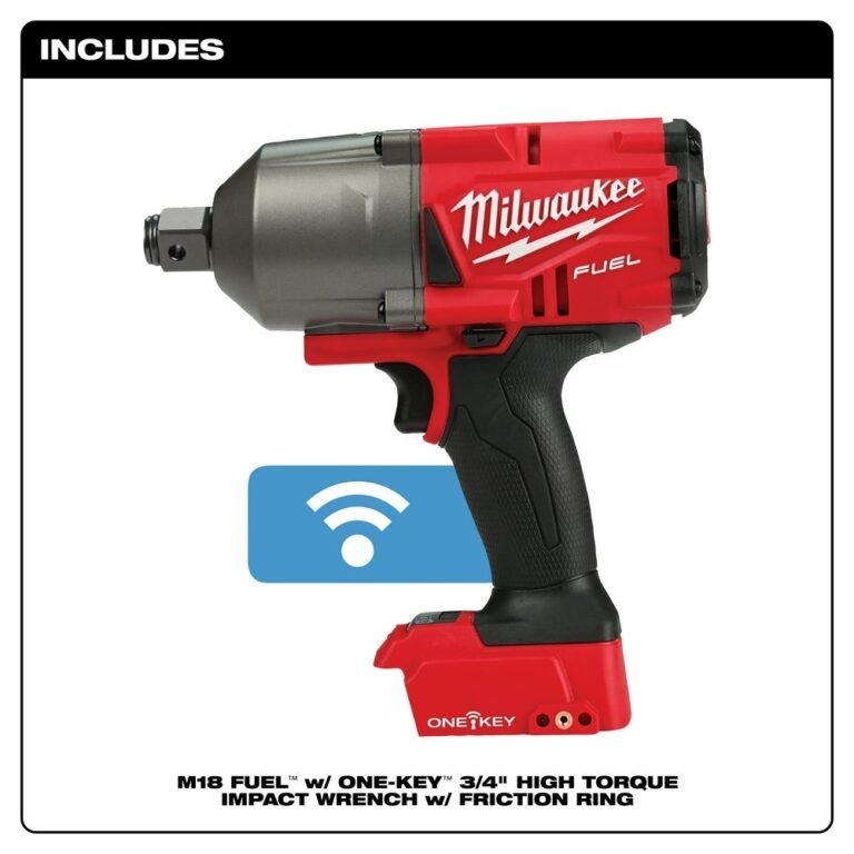Milwaukee 2864-20 M18 Fuel W/ One-Key High Torque Impact Wrench 3/4″ Friction Ring, Tool Only