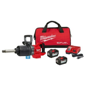 Milwaukee 2869-22HD M18 FUEL 1-Inch D-Handle Extended Anvil High Torque Impact Wrench with ONE-KEY 12.0Ah Kit