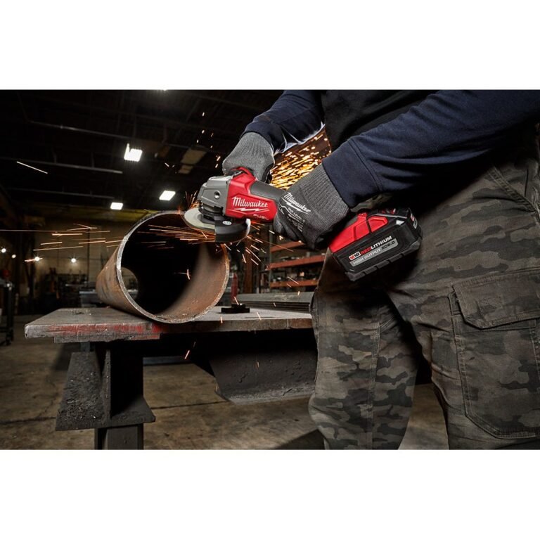 Milwaukee 2888-20 M18 FUEL 4-1/2-in / 5-in Variable Speed Braking Grinder, Paddle Switch No-Lock , Tool Only