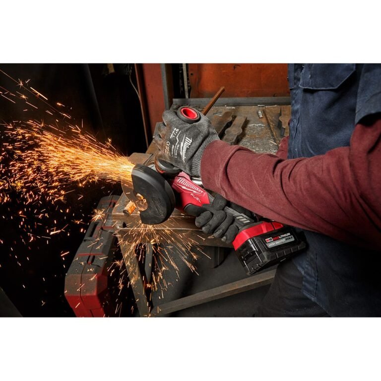 Milwaukee 2888-20 M18 FUEL 4-1/2-in / 5-in Variable Speed Braking Grinder, Paddle Switch No-Lock , Tool Only