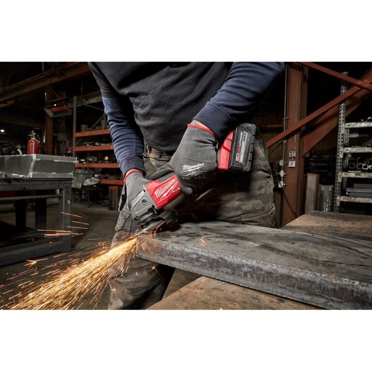 Milwaukee 2889-20 M18 FUEL 4-1/2-in / 5-in Variable Speed Braking Grinder, Slide Switch Lock-On , Tool Only